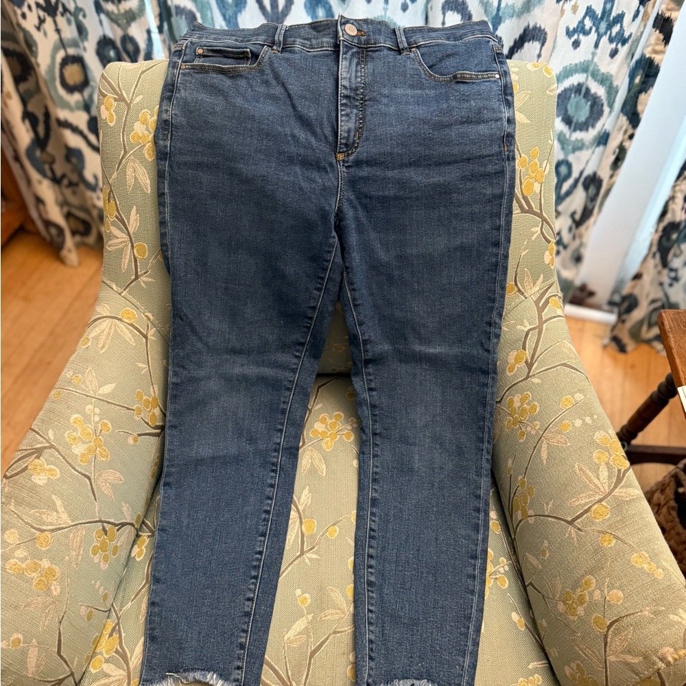 Ann Taylor Dark Blue Skinny Jeans